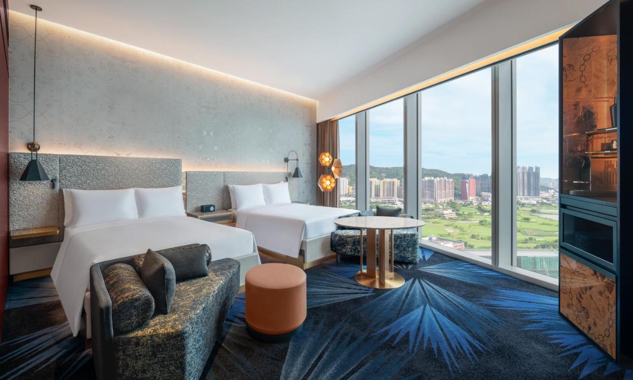 Double Room with Two Double Beds and City View