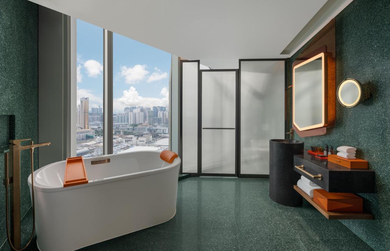 Corner Double Room with Two Double Beds and City View