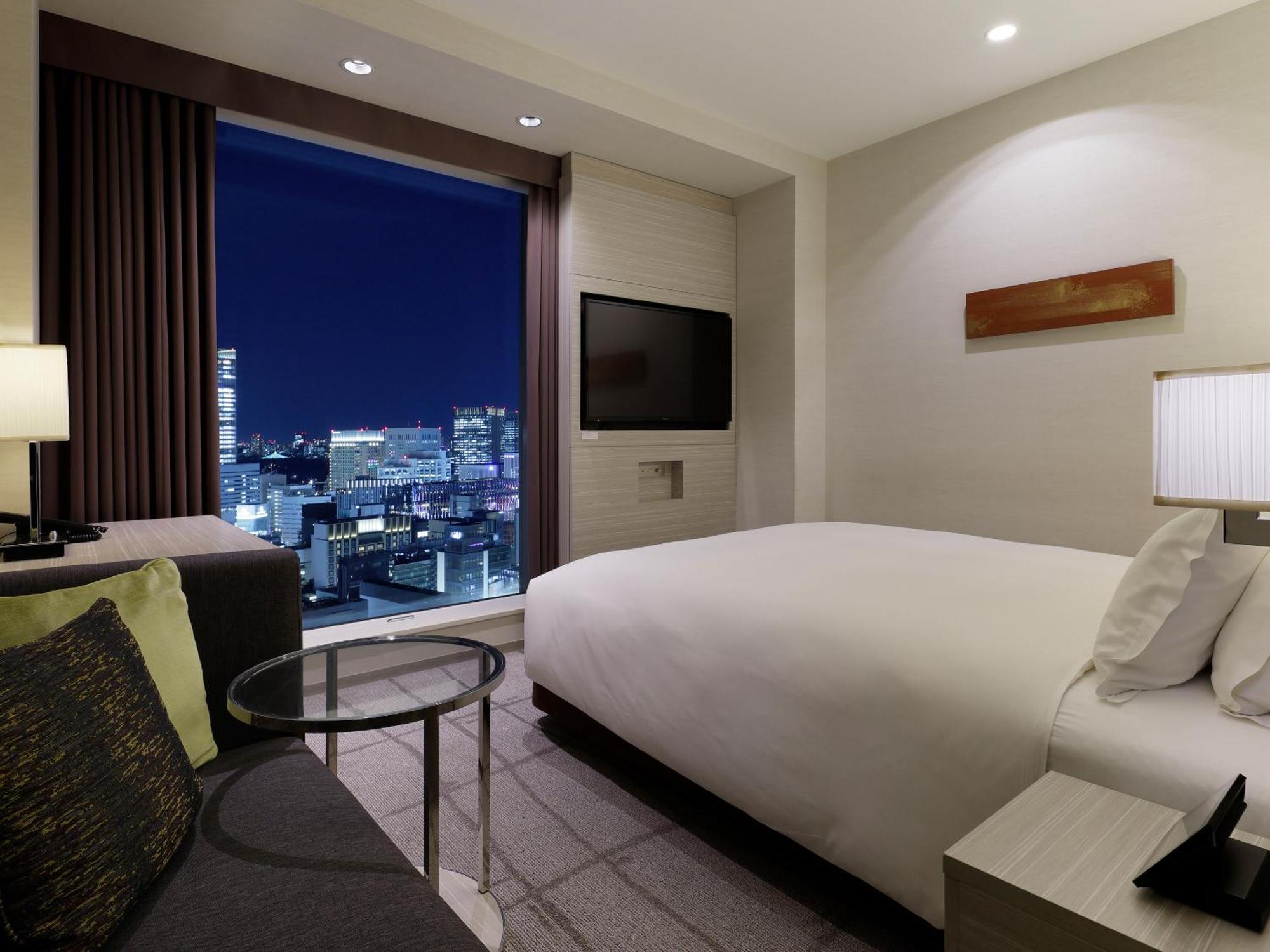 Chambre Lit Queen-Size Supérieure - Non-Fumeurs - Vue sur Tour de Tōkyō depuis la Baignoire